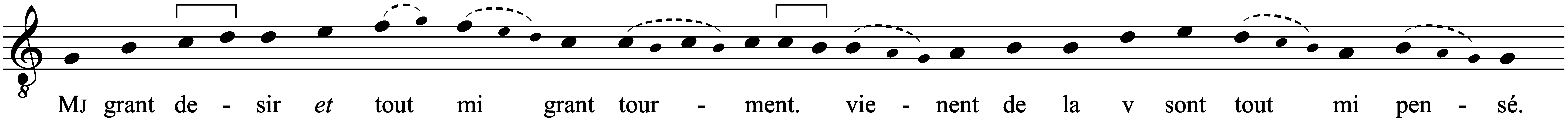 Work musical notation